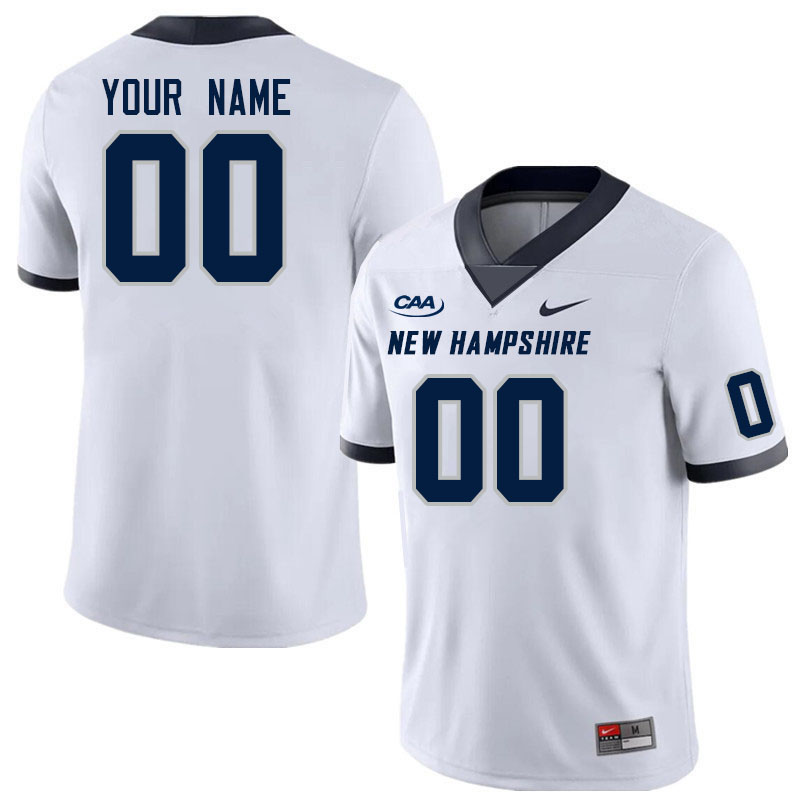 Custom New Hampshire Wildcats Name And Number College Football Jerseys Stitched Sale-White